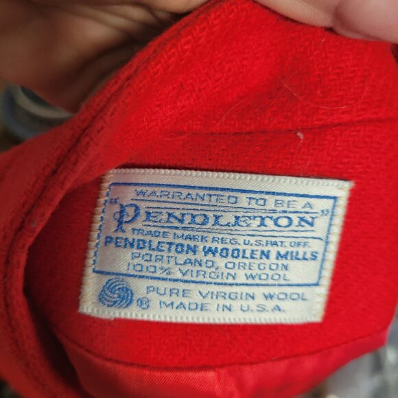 Vintage Pendleton 100% Wool Bolero Red Jacket - Picture 6 of 6